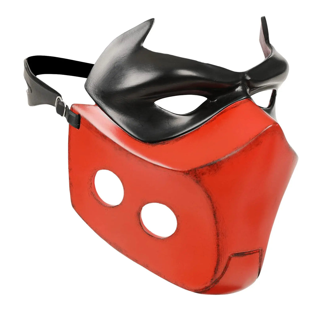 Cafele Jason's Helmet Deluxe Red Hood Mask 2022 Stunning Art Collection Jason Todd Resin Helmet Halloween Cosplay Props