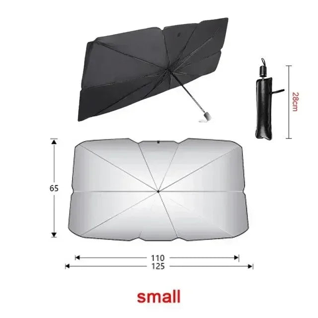 Folding Car Sunshade Umbrella for Windshield Mesh sunshade side window Summer UV Protection Parasol for Car Window Easy Storage