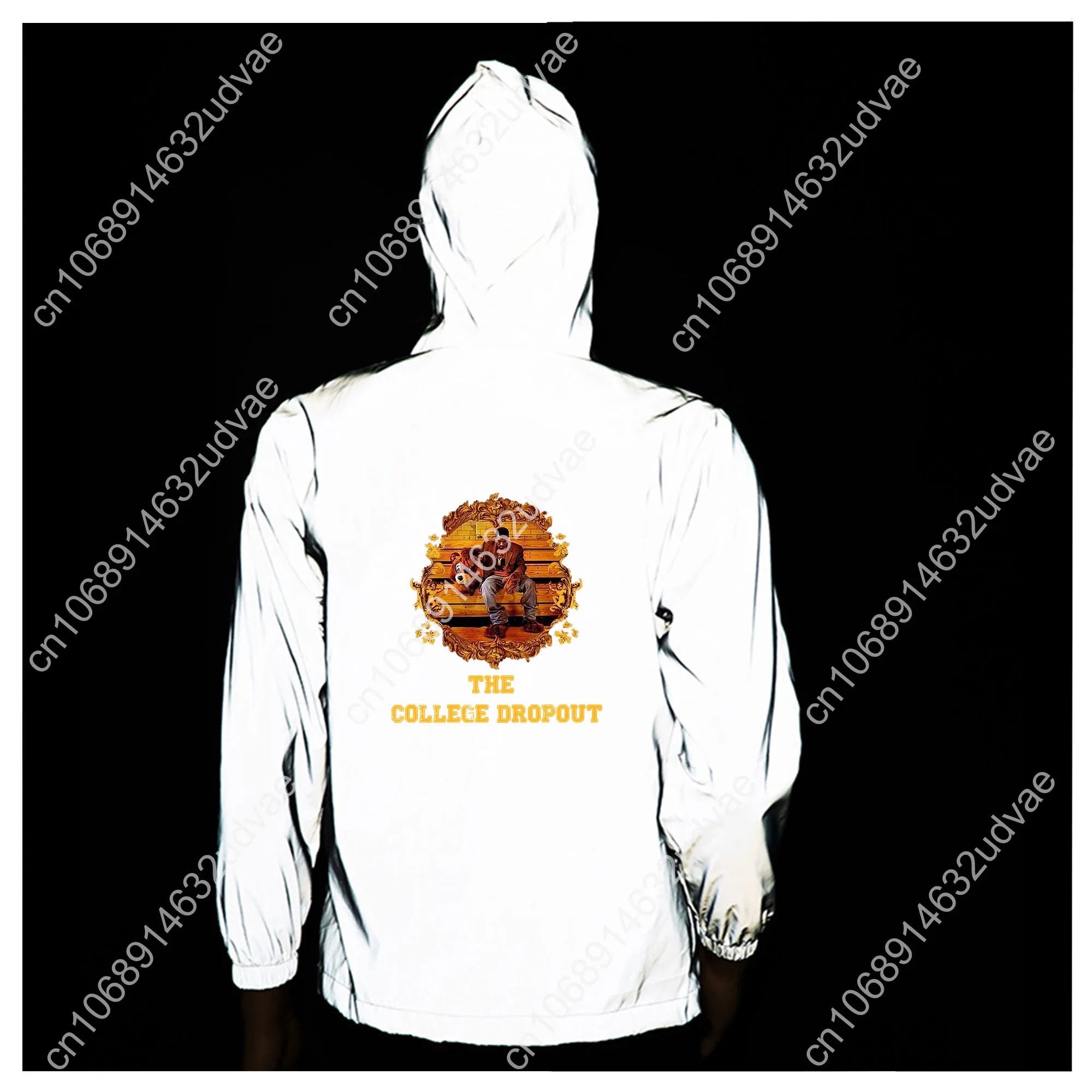 Kanye West Reflective Jacket Mens Womens Coat Hooded Windbreaker Runing Pocket Jackets Cycling Hiking Zipper Customized Hoodie
