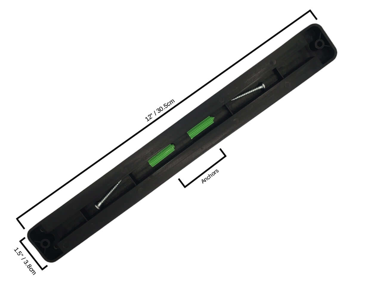 Kitchen Knife Set Kit | Red Handle & Black Magnetic Rack