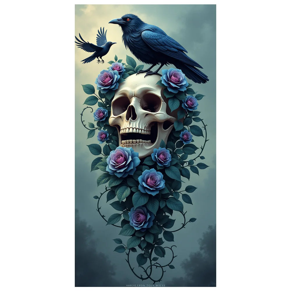 Halloween Door Decorations Horror Moon Night Dead Tree Scary Cemetery Pumpkins Door Cover Banner Halloween Front Door Porch Back