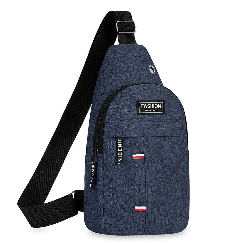 Fashionable and Trendy Lightweight Single Minimalist Shoulder Crossbody Bag for Men with Large Capacity for Leisure and Sports