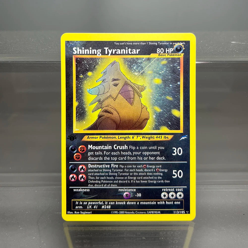 1996 Pokémon 1st Edition Base Set Single Flash Cards Shining Charizard Lugia Wigglytuff Game Collection Cards PTCG Proxy Cards