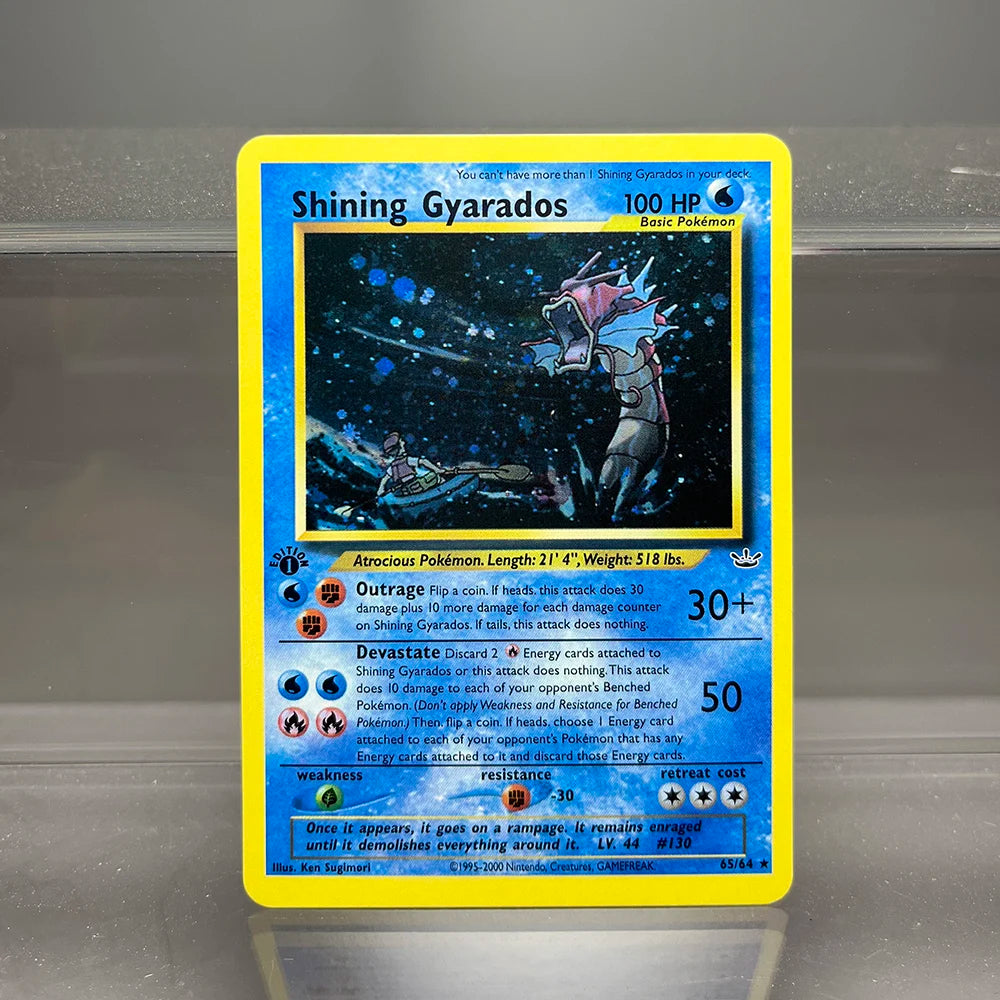 1996 Pokémon 1st Edition Base Set Single Flash Cards Shining Charizard Lugia Wigglytuff Game Collection Cards PTCG Proxy Cards