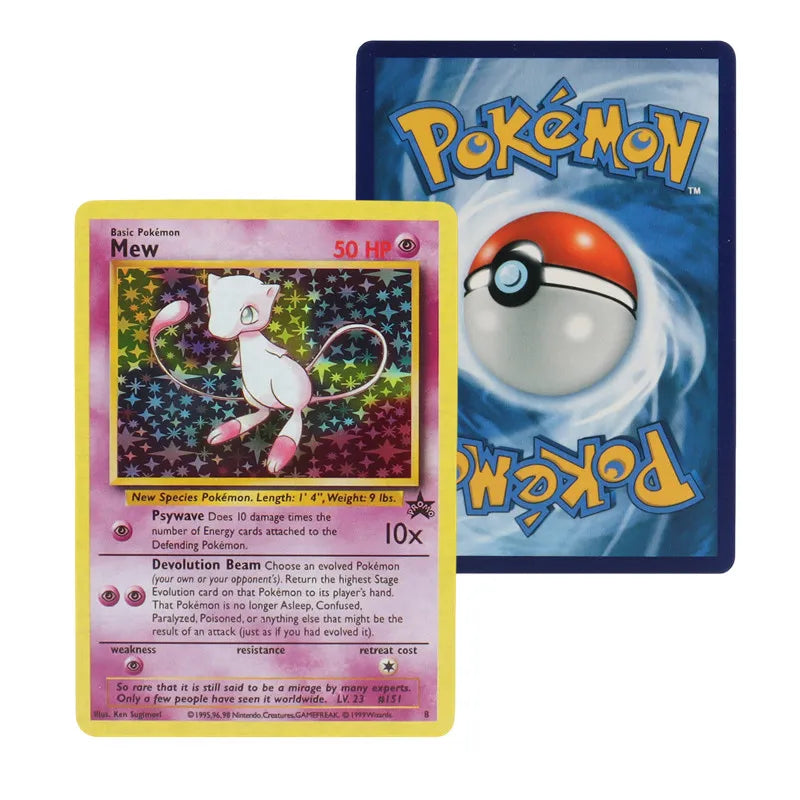 151Pcs 1996 first generation Pokémon card Charizard Pikachu Mewtwo Blastoise Collecting card toys English version