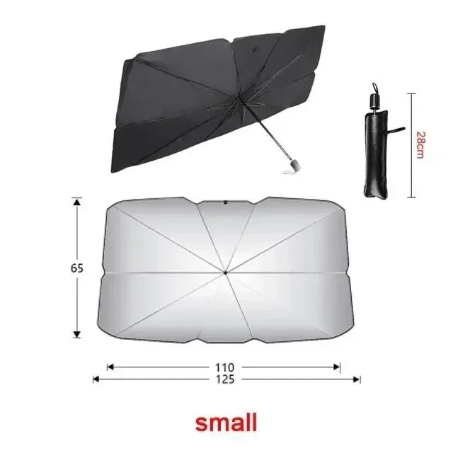 Folding Car Sunshade Umbrella for Windshield Mesh sunshade side window Summer UV Protection Parasol for Car Window Easy Storage