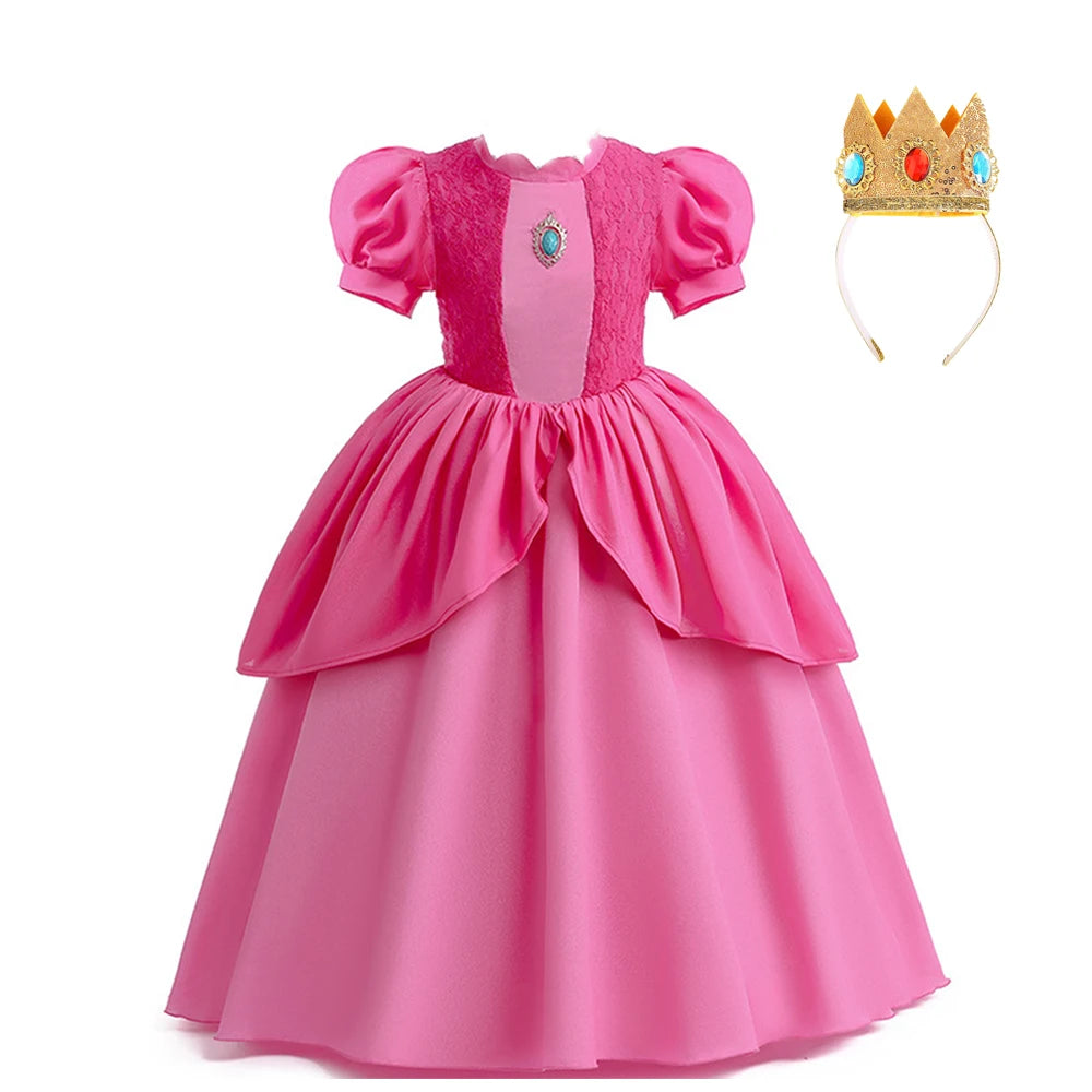 Girls Flower Fairy Dress Up Kids Princess Dress With Wings Halloween Princess Costume Elves Party Tinkerbell Tinker Bell Dress