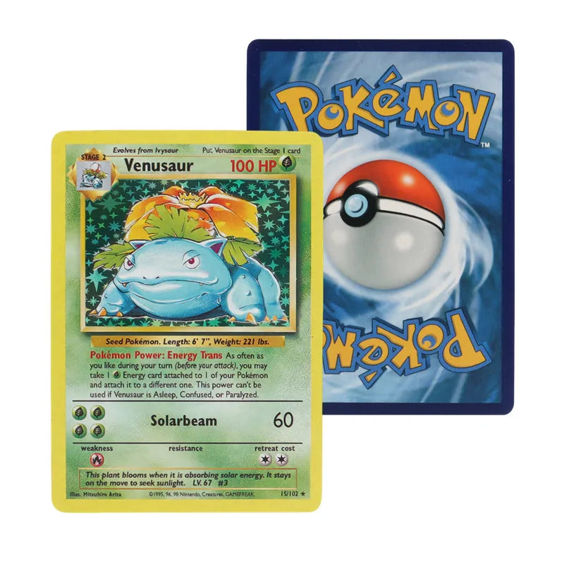 151Pcs 1996 first generation Pokémon card Charizard Pikachu Mewtwo Blastoise Collecting card toys English version