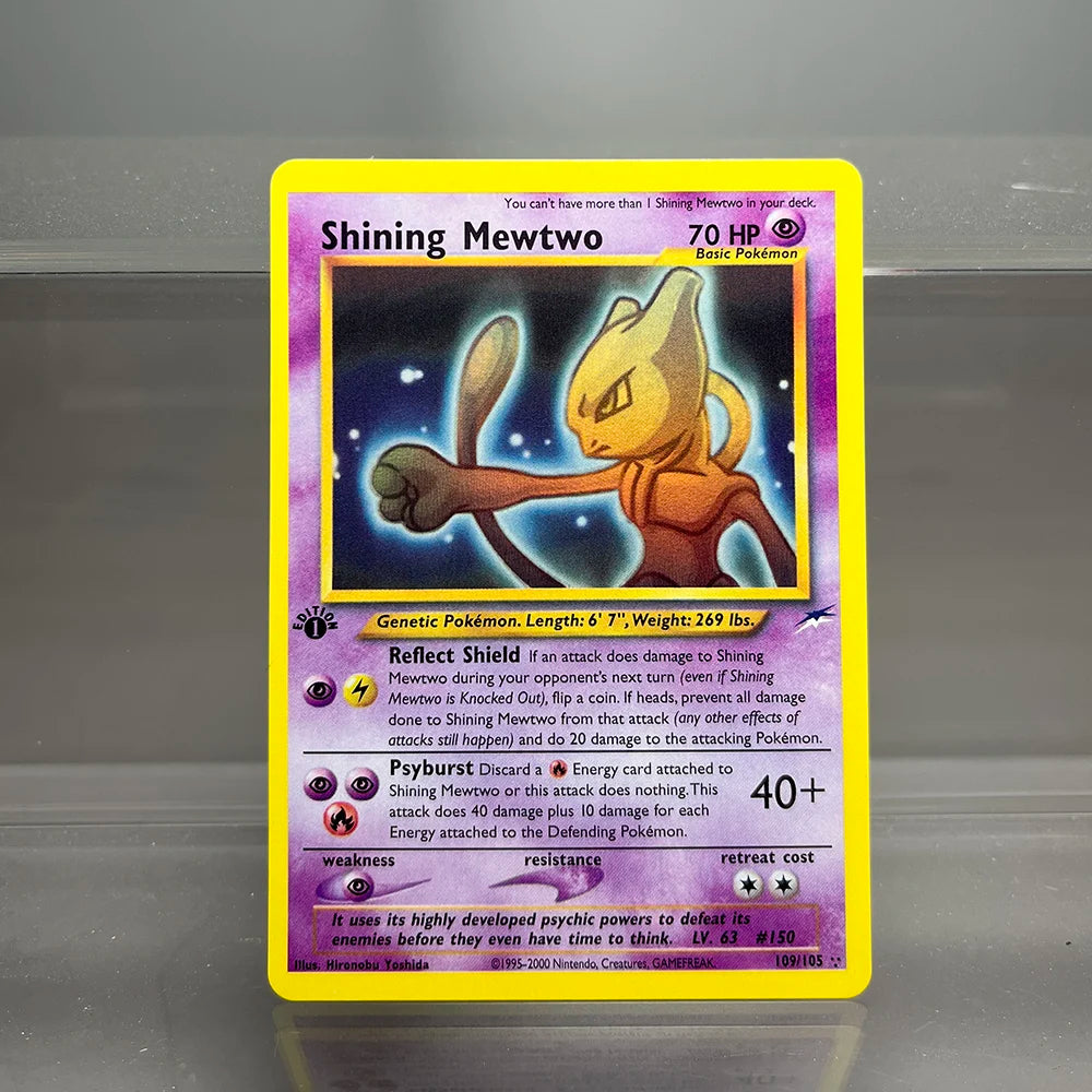 1996 Pokémon 1st Edition Base Set Single Flash Cards Shining Charizard Lugia Wigglytuff Game Collection Cards PTCG Proxy Cards