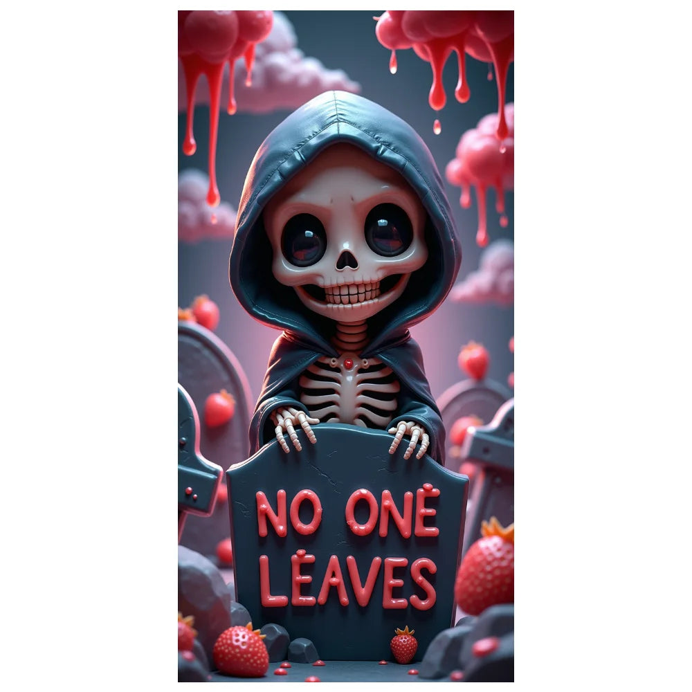 Halloween Door Decorations Horror Moon Night Dead Tree Scary Cemetery Pumpkins Door Cover Banner Halloween Front Door Porch Back