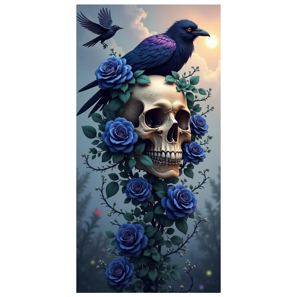 Halloween Door Decorations Horror Moon Night Dead Tree Scary Cemetery Pumpkins Door Cover Banner Halloween Front Door Porch Back