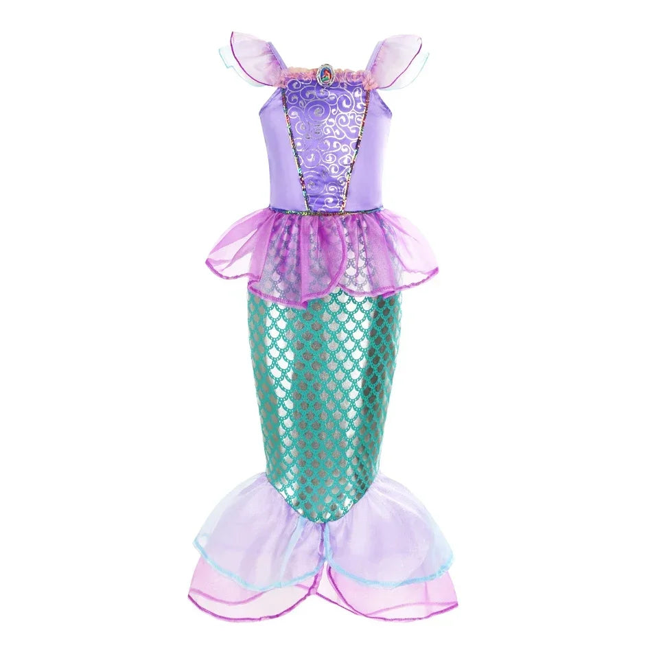 Girls Flower Fairy Dress Up Kids Princess Dress With Wings Halloween Princess Costume Elves Party Tinkerbell Tinker Bell Dress