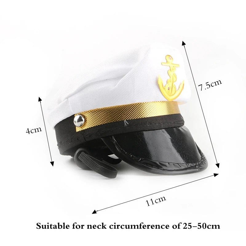 Pet Dog Cat Cap Funny Pet Product For Photography Halloween Cosplay Police Hat Holiday Costume Chihuahua Yorkshire Accessories