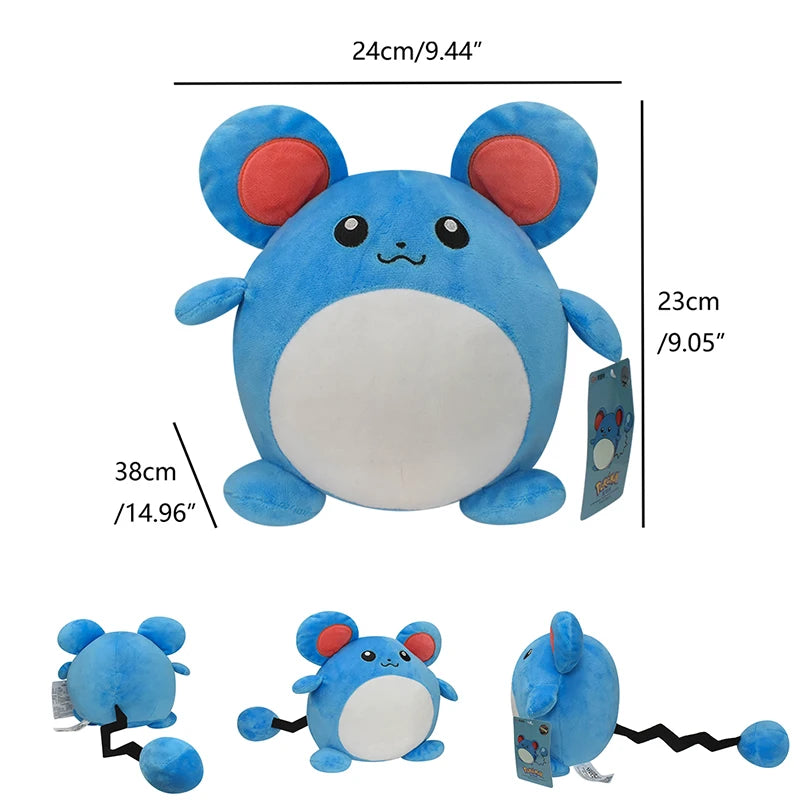 Original Jigglypuff Stuffed Doll Plush Toys Gengar Clefairy Marill Cartoon Kawaii Birthday Gift For Kids Collectio
