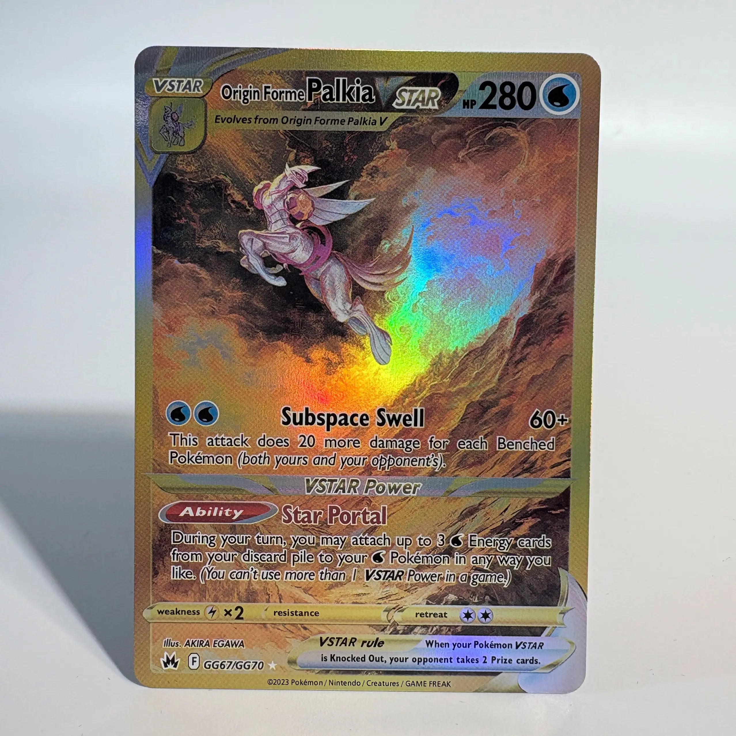 PKM Proxy Foil Cards 4pcs Arceus/Giratina/Dialga/Palkia VSTAR Toys Hobbies Collectibles Game Collection PTCG Anime Cards