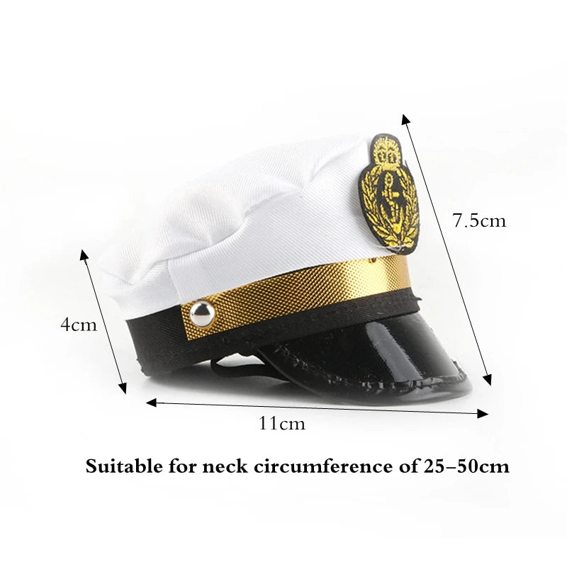 Pet Dog Cat Cap Funny Pet Product For Photography Halloween Cosplay Police Hat Holiday Costume Chihuahua Yorkshire Accessories