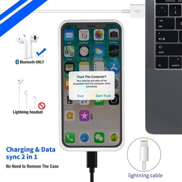 iPhone X/XS POWER X Battery Case 4200mAh With Magnetic Kickstand